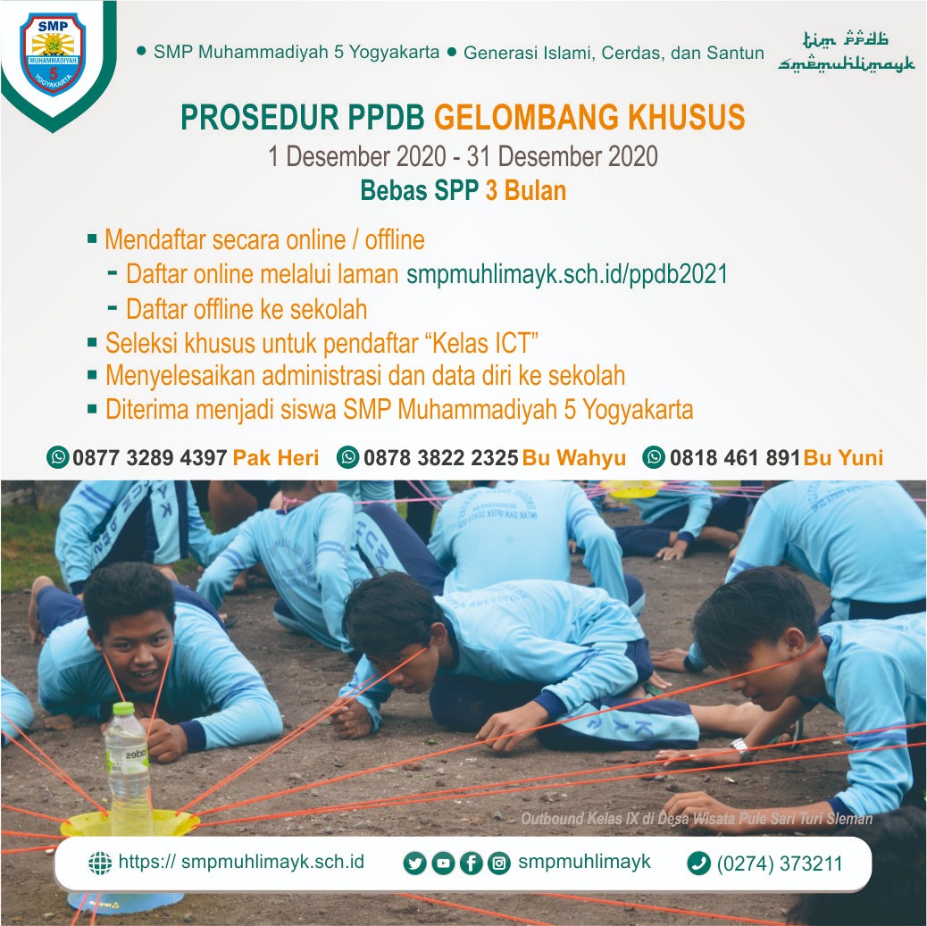 Penerimaan Peserta Didik Baru Gelombang Khusus 2021/2022 Penerimaan Peserta Didik Baru Gelombang Khusus 2021/2022