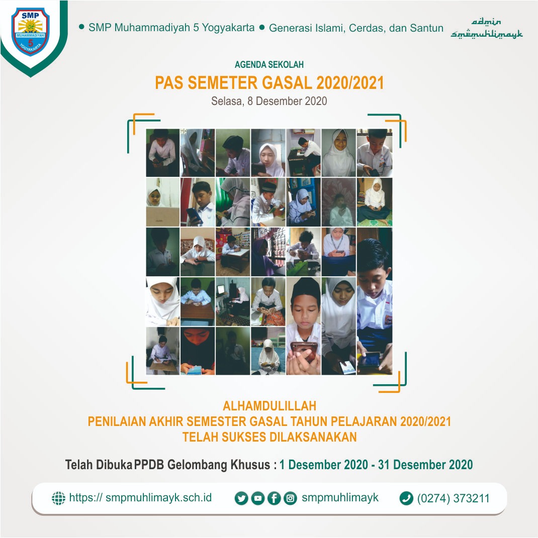 PAS Gasal 2020 Alhamdulillah Telah Sukses Dilaksanakan