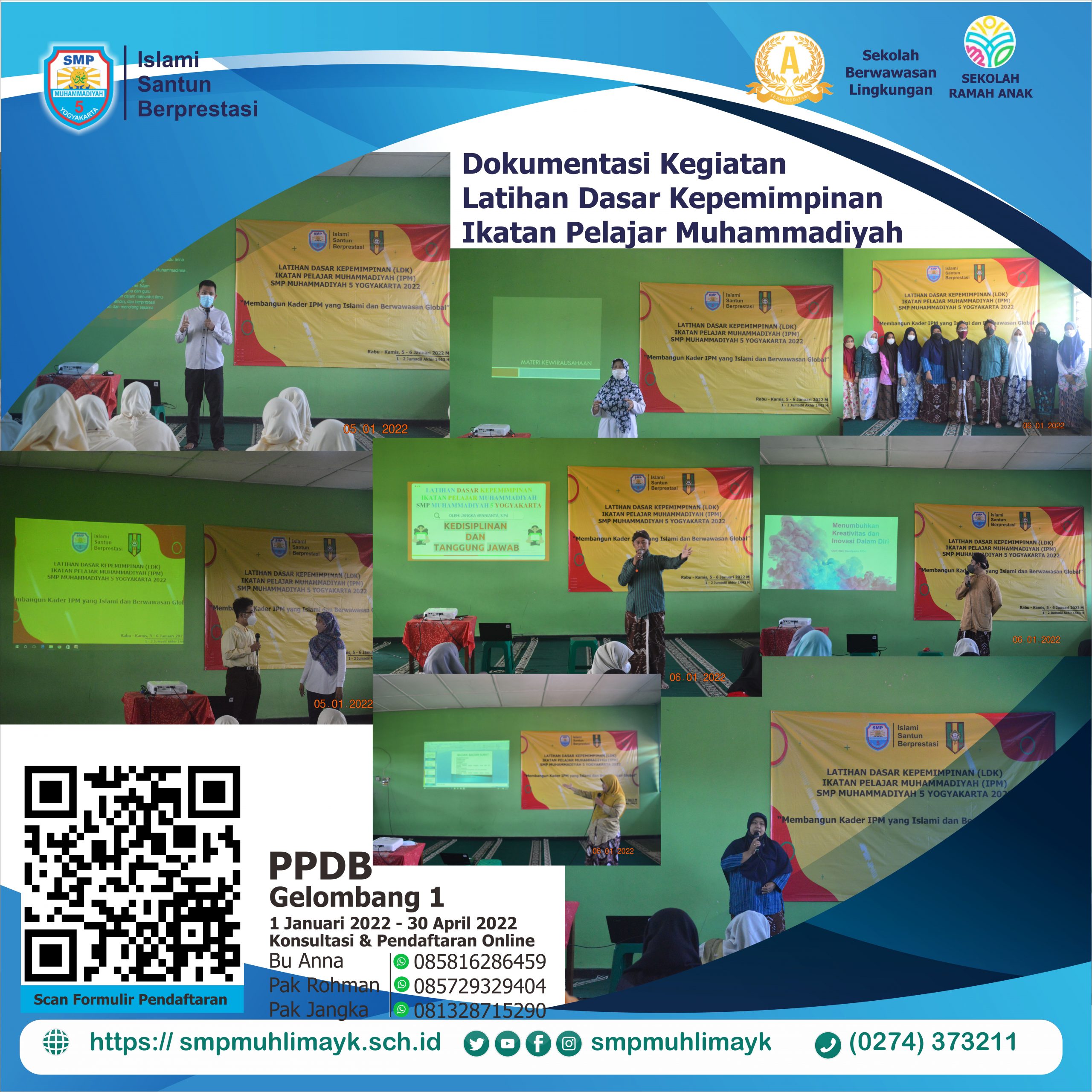 Latihan Dasar Kepemimpinan Ikatan Pelajar Muhammadiyah SMP Muhammadiyah 5 Yogyakarta