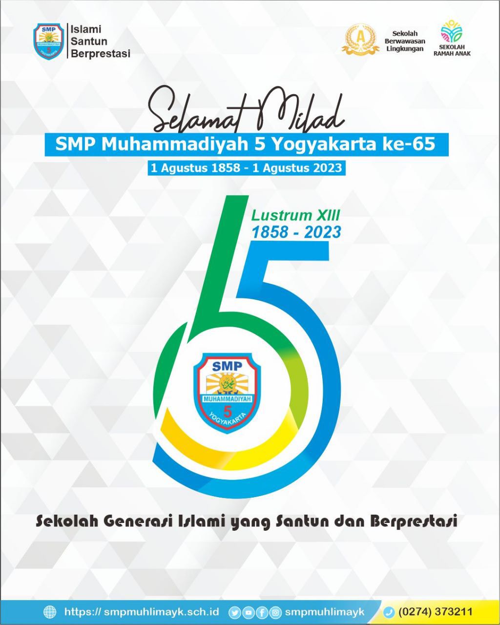 MILAD 65 SMP Muhammadiyah 5 Yogyakarta