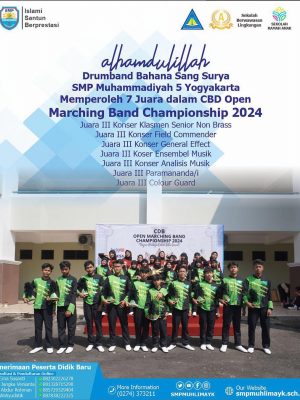 SMP Muhammadiyah 5 Yogyakarta memperoleh 7 Juara, CBD OPEN MARCHING BAND CHAMPIONSHIP 2024 SMP Muhammadiyah 5 Yogyakarta memperoleh 7 Juara, CBD OPEN MARCHING BAND CHAMPIONSHIP 2024