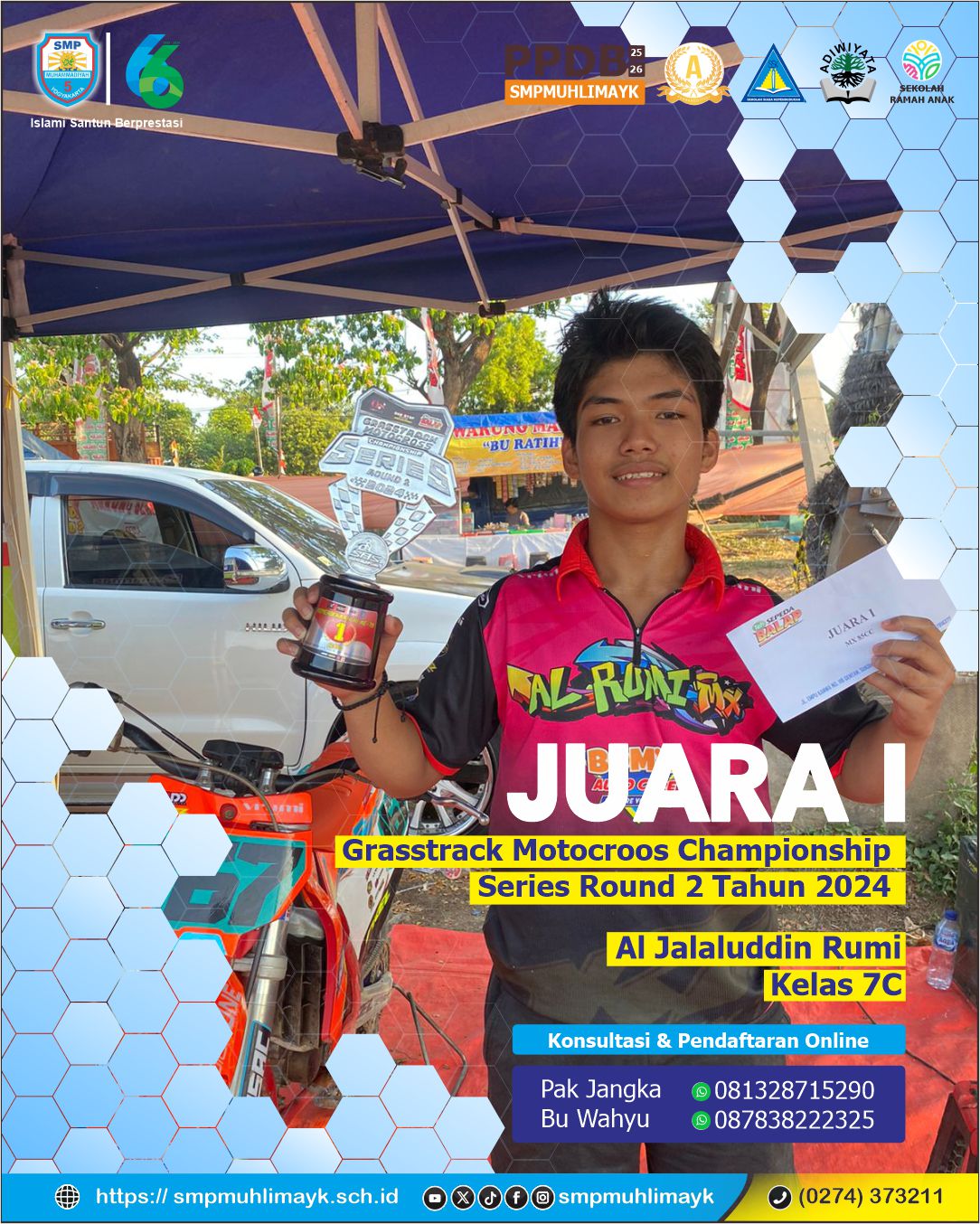 Juara 1 Grasstrack Motocroos Championship Series Round 2 Tahun 2024
