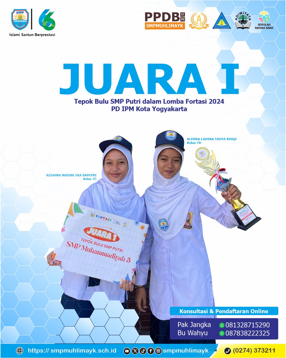 Juara 1 Tepok Bulu Fortasi 2024 PD IPM Kota Yogyakarta