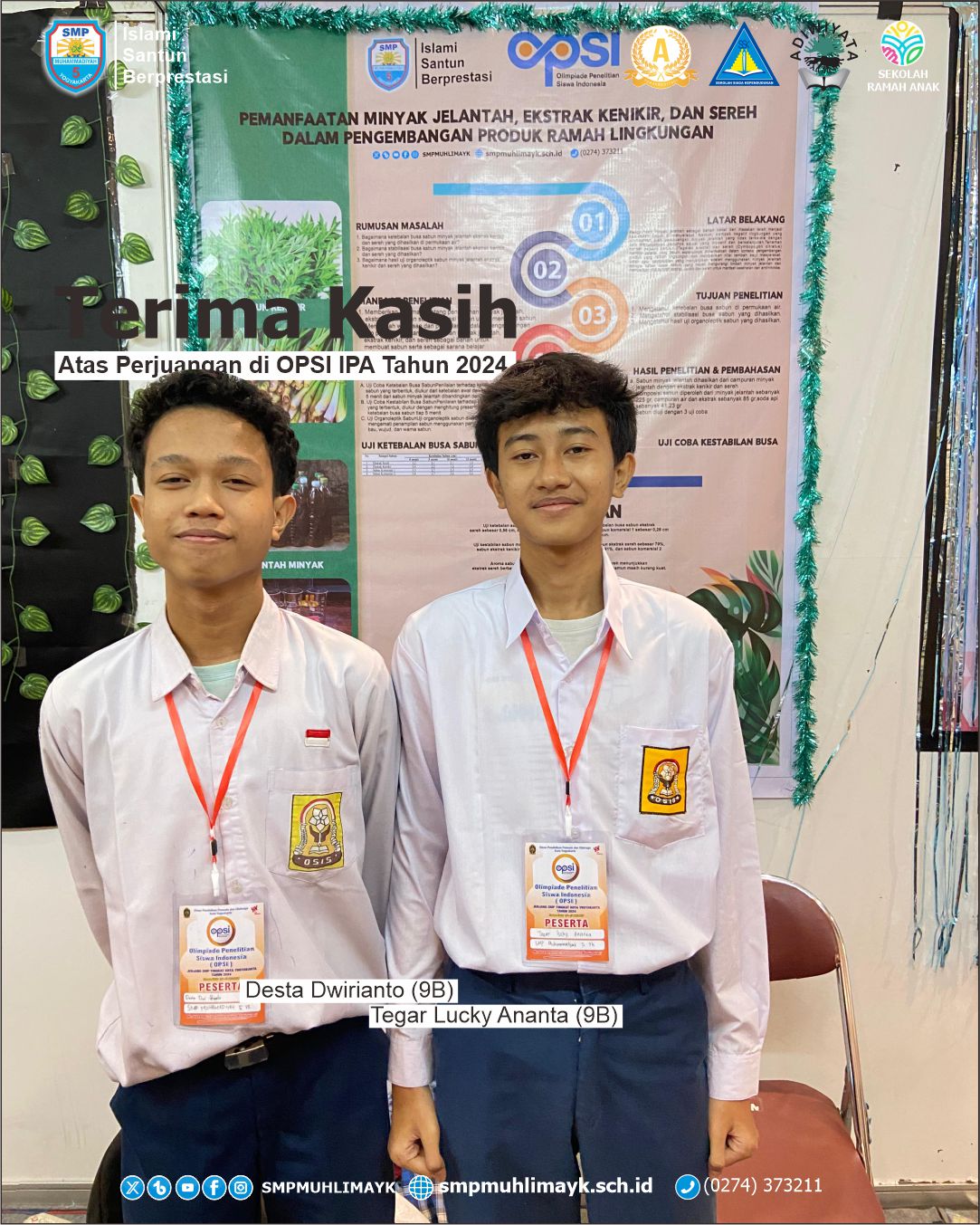 TIM OPSI IPA dalam pameran di Taman Pintar