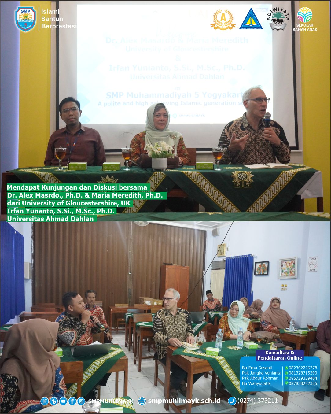 Kunjungan dan Diskusi bersama UAD dan Univesity of Gloucestershire, UK