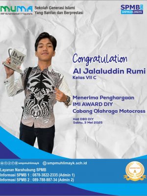 Menerima Penghargaan IMI Award DIY Cabang Olahraga Motocross