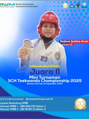 Juara 2 Mini Turnamen SCH Taekwondo Championship 2025 Juara 2 Mini Turnamen SCH Taekwondo Championship 2025