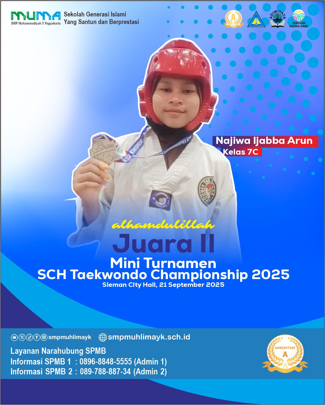 Juara 2 Mini Turnamen SCH Taekwondo Championship 2025 Juara 2 Mini Turnamen SCH Taekwondo Championship 2025