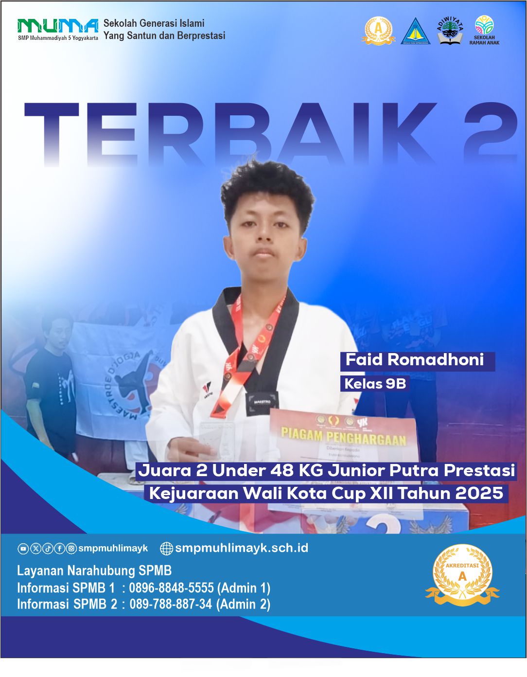 Juara 2 Under 48 kg Juara Putra Prestasi Juara 2 Under 48 kg Juara Putra Prestasi