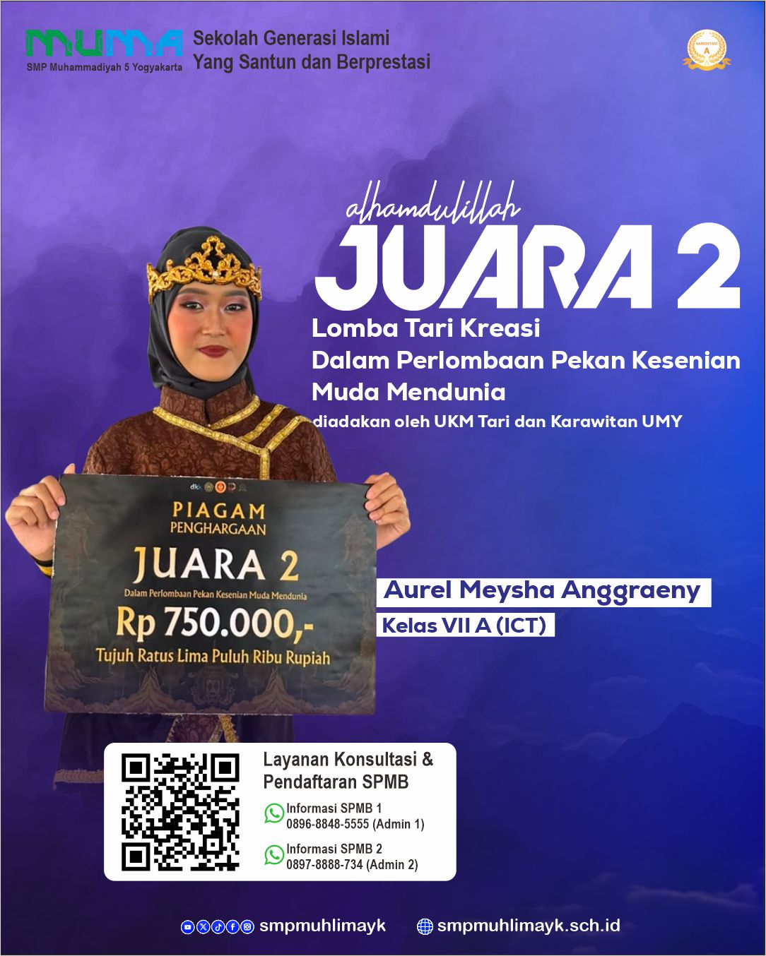 Juara 2 Lomba Tari Kreasi Juara 2 Lomba Tari Kreasi