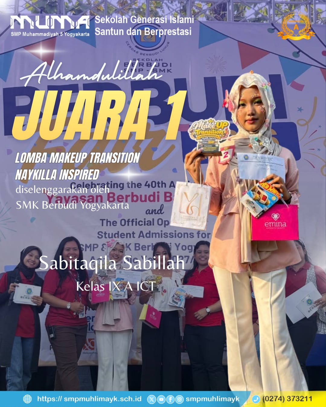 Juara 1 Lomba Makeup Transition Naykilla Inspired